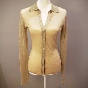 Shimmery Gold Cynthia Rowley Top